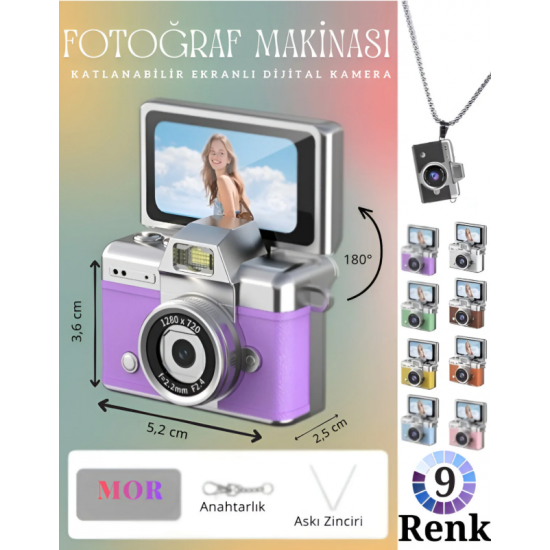 VLOGIX PRO FLIP CAM Kamera fotoğraf makinesi (MOR)