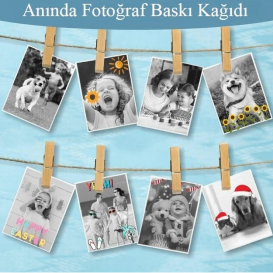 3 Adet Çocuk Için Mürekkepsiz Anında Kamera Yedek Baskı Fotoğraf Yazıcısı Termal Kağıt Baskı Kamera Kağıdı
