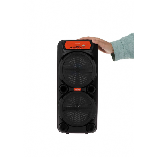 Büyük Boy Party Box Bluetooth Hoparlör Taşınabilir Şarjlı Kablosuz Karaoke Mikrofonlu Ses Sistemi