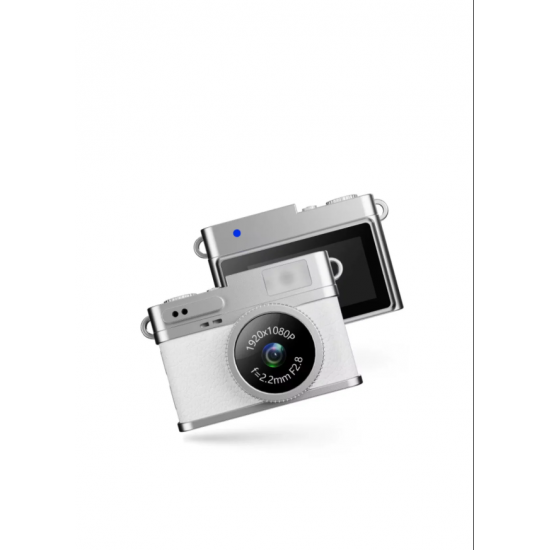 LUMIXA MINI PRO CAM  “Premium Creator Kamerası” fotoğraf makinesi (BEYAZ)