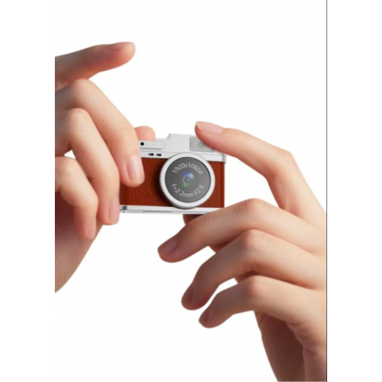 LUMIXA MINI PRO CAM  “Premium Kreatör Kamerası”  fotoğraf makinesi (KAHVERENGİ)