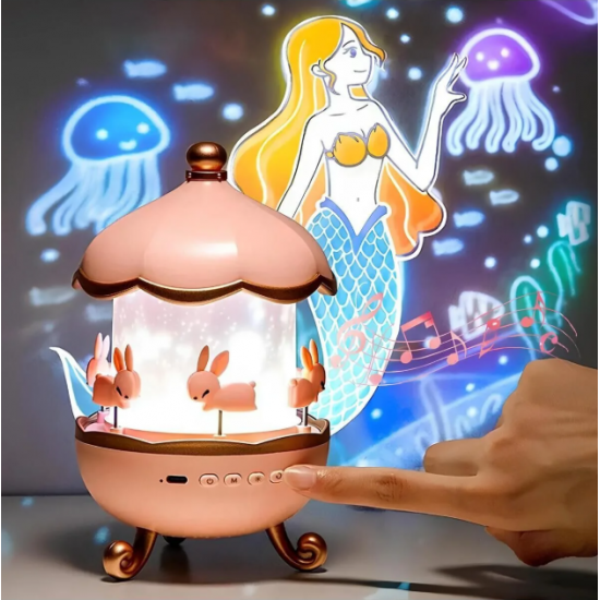 LumiAqua Melody Carousel™ gece lambası
