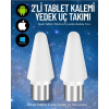 2 Adet Yedek Uç iOS Android Windows Tablet Telefon iPad Uyumlu Dokunmatik Kalem Ucu Seti