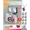 VLOGIX PRO FLIP CAM Kamera fotoğraf makinesi (PEMBE)