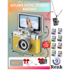 Mini Dijital Avuç İçi Kamera Katlanabilir Ekranlı Retro Fotoğraf Makinası Şarjlı Anahtarlık Kamerası