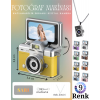 Mini Dijital Avuç İçi Kamera Katlanabilir Ekranlı Retro Fotoğraf Makinası Şarjlı Anahtarlık Kamerası