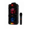 Büyük Boy Karaoke Speaker Mikrofonlu Bluetooth Hoparlör Extra Bass-Tweeter Subwoofer Ses Bombası