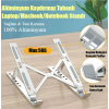 Taşınabilir Notebook Holder Standı Alüminyum Dizüstü Destek Katlanabilir Macbook Pro Klavye Tutucu