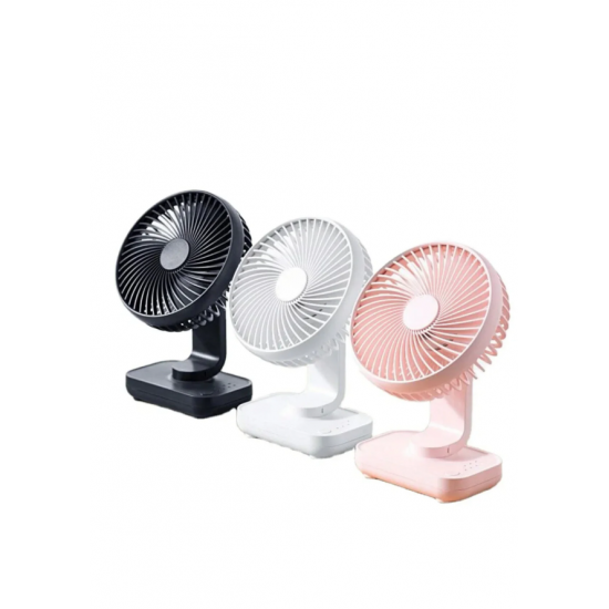 Mini Soğutucu Vantilatör Type-C Şarjlı Masa Üstü Fan Taşınabilir 4 Mod Hız Ayarlı Pervane (BEYAZ)