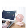 Mini Soğutucu Vantilatör Type-C Şarjlı Masa Üstü Fan Taşınabilir 4 Mod Hız Ayarlı Pervane (PEMBE)