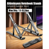 Katlanabilir Ayarlı Dizüstü Alüminyum Notebook Stand Macbook Tablet Laptop Stand