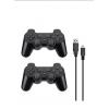 2li Ps3 Kablosuz Analog Oyun Kolu Dualshock Oyuncu Konsol Wireless Joystick Double Kumanda