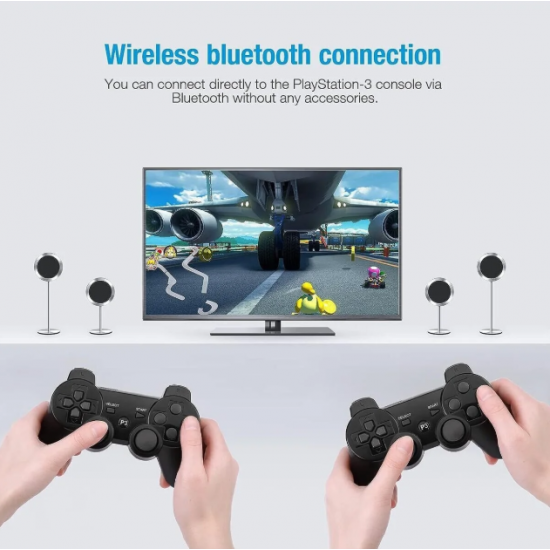2li Ps3 Kablosuz Analog Oyun Kolu Dualshock Oyuncu Konsol Wireless Joystick Double Kumanda