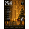 300 Ledli 10 Sarkıt Perde Led Işık-8 Fonksiyon, Uzaktan Kumandalı, 3x3 Metre