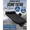 Araç İçi Şişme Yatak Çift Kişilik Seyahat Kamp Yatağı Universal Uzun Yol Uyku İçin Yastık Pompa Seti BLK176